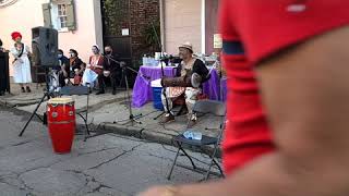 Hitting with Okomfo Nana Sula Janet Evans at Voodoo Authentica's All Hallows Eve and Fet Ghede