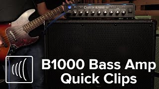 Quick Clip Series: Carvin Audio B1000 Mono Block Bass Amp