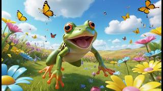 Frog Learns to Hop High 🐸🪁 | Kids Exercise Song & Jumping Rhyme