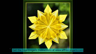 how to make a origami snowflake