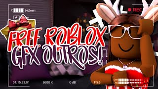 5 FREE ROBLOX GFX Outro Templates! + INTRO GIVEAWAY | CHRISTMAS🎄