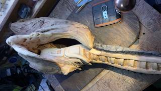 Today’z WIP 🎨 Werkin on a Gnome-Home Driftwood Lightpiece • Tribe Talk & More! 🍄