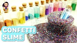 CONFETTI | GLITTER SLIME ✨ (Clear Jiggly Slime)