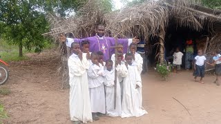 Blessings the Ashes on Ash Wednesday and Applying them on the Christians in our mission station 🙏🙏🙏