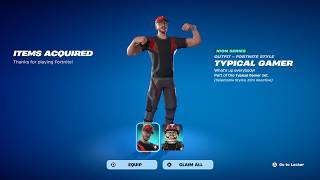 How To Get Typical Gamer Skin NOW FREE In Fortnite (Unlocked LEGO Typical Gamer Style)