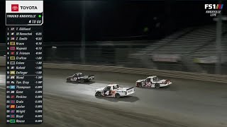 FINAL LAPS OF RACE - FINISH OF 2022 CLEAN HARBORS 150 NASCAR TRUCKS AT KNOXVILLE