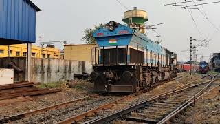 GM imported EMD : UBL WDP4 20007 at Howrah DLS | Hubbali WDP4 - Bond | Indian Railways