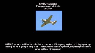 SAFD Airport Emergency Landing 07-01-14