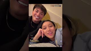 Bri Olsen with Santos in Paris / Issa in Texas TikTok live videos Sunday (videos lag a bit)