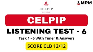 CELPIP Listening Mock Test - 6 (With Answers) | Celpip Listening Test Practice