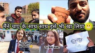 इनके बोलने में मैंने चाए के साथ साथ इसे भी खा लिया 😬 और उसके बाद 🥺 || College Life at CGC Jhanjeri