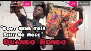 NBA Youngboy's Homie Quando Rondo DISRESPECTS Kodak Black and Burns His Sniper Gang Apparel on LIVE
