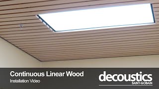 Decoustics - Continuous Linear Wood Ceiling Installation