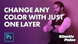 Change ANY Color in Photoshop Using Just ONE Layer (Polish tutorial)