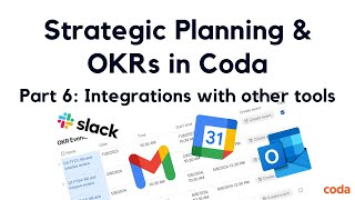 Part 6: Integrations with other enterprise tools - Strategic Planning & OKRs for Enterprises in Coda