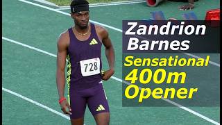 Zandrion Barnes of SprinTec Track Club Stuns with Elite 400m Season Opener | Velocity Fest 18