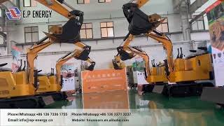 E,P mini excavator show room