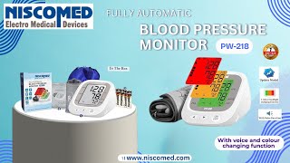 Blood Pressure Monitor PW-218 | Accurate BP Check at Home | Digital BP Machine (English)