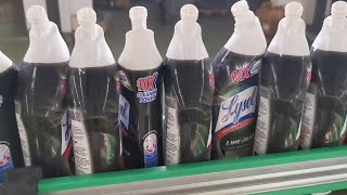 Automatic shrink sleeve labeling machine for 24OZ toilet bowl cleaner bottles