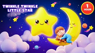Twinkle Twinkle Little Star 1 Hour Lullaby for Baby Sleep  Soothing Bedtime Music & Nursery Rhymes