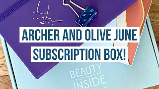 Unboxing the June 2021 Archer & Olive Subscription Box - Spoilers! Ethereal Desert Theme