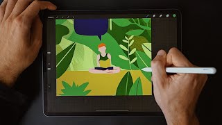 Live drawing with Procreate