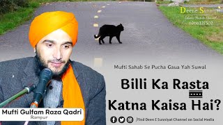 अगर बिल्ली रास्ता काट जाये तो क्या करें? | Mufti Gulfam Raza Qadri | DEEN E SUNNIYAT