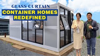Product Series | This Glass Curtain Wall Folding Container Redefines Container Homes.
