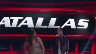 Impromptu performance of #Corazón by @maluma and @anitta on @lavozmexico!