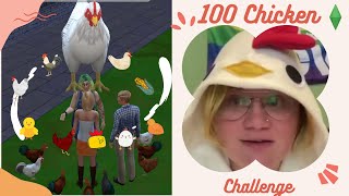 Cheating at the 100 Chicken Challenge in the Sims 4