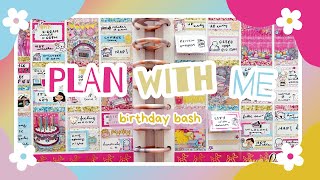 ✩ Plan With Me: Birthday Bash (Planner Pixie Co) || belleplannerco ✩