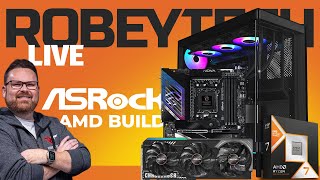 Giveaways + Building a $2000 ASRock All AMD gaming PC in the MONTECH HS02 PRO (9800x3D / RX 9070)