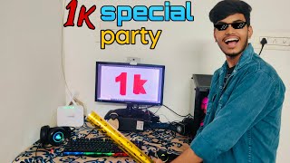 1k complete😎special party vlog 💖 giveaway information 😘 #india # ff