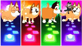 BLUEY TRY NOT TO LAUGH 🆚 Sticky double doggo? FUNNY BINGO 🤣 TILES HOP EDM RUSH GAME 🎯🎮 | BLUEY | 💙