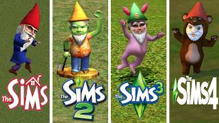 Gnomes : Sims 1 vs Sims 2 vs Sims 3 vs Sims 4