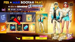 FEBRUARY BOOYAH PASS FREE FIRE 2026, MARCH + APRIL BOOYAH PASS, NEXT BOOYAH PASS REVIEW, FFNEW EVENT