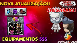 CHEGOU!! NOVOS EQUIPAMENTOS SSS E NOVO SPENDER NO NINJA HEROES NEW ERA