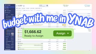 budget with me in ynab | setting up my june budget