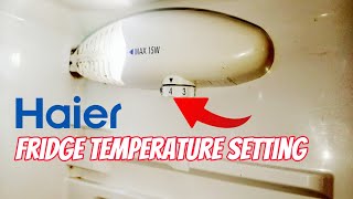 Haier Fridge Cooling Setting | Fridge Temperature Setting
