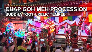 🦁🐲 Chap Goh Meh Procession at Buddha Tooth Relic Temple | Dragon & Lions Lead Ceremony | CNY 2026