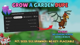 (✨) Grow a Garden PET/SEED/EGG Spawner | NO KEY | PLACEABLE