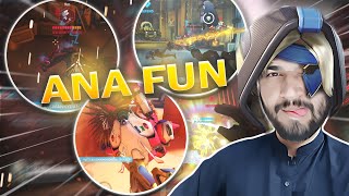 When ANA playing UNRANKED! Full FUN Gameplay 3 Tanks VS ANA 🎮 Overwatch 2