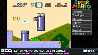 Super Mario World - Live Hacking by CircleFriendo in 46:44 - Undefined Behaviour 2020