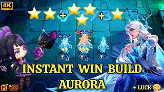3 STAR + 2 STAR + 1 STAR AURORA - INSTANT WIN BUILD | COMMANDER LYLIA | 4K #magicchess  #mcgg  #top