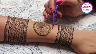 New Stylish Bridal Mehndi Designs for Hands - Mehndi Mandala by Jyoti Sachdeva .