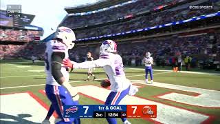 Ty Johnson into the end zone for the Bills