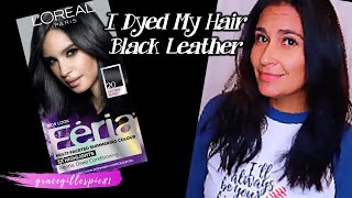 DYING MY HAIR BLACK LEATHER // L'OREAL
