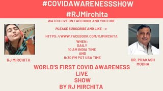 Rj Mirchita with Dr.Modha and Dr.Nagecha to discuss on psychological issues with long COVID