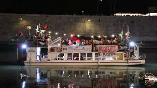 Global Sumud Flotilla - Roma Castel Sant'Angelo 04/09/2025 Un battello per Gaza