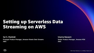 Setting up Serverless Streaming Data on AWS - AWS Online Tech Talks